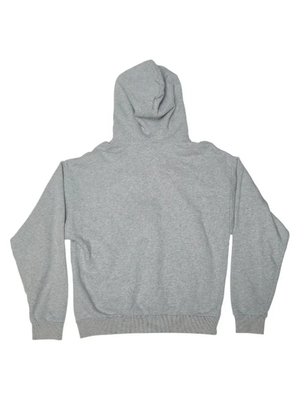 Gucci Logo Print Hoodie Pullover Gray Cotton